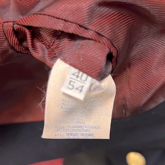 Vintage Versace Jeans Couture Navy Men Coat Blazer size 40 - Picture 6 of 9